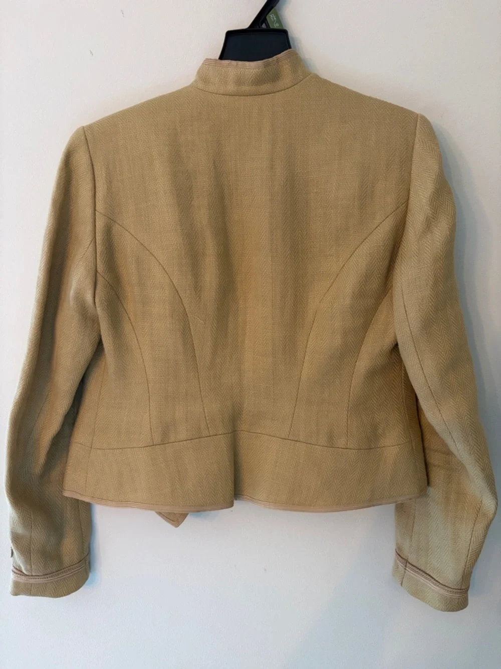 Lauren Ralph Lauren Tan Military-Inspired Button Jacket- Vintage Rarity!! - Picture 6 of 6